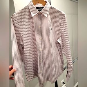 Ralph Lauren long sleeve size Large women's dress shirt.